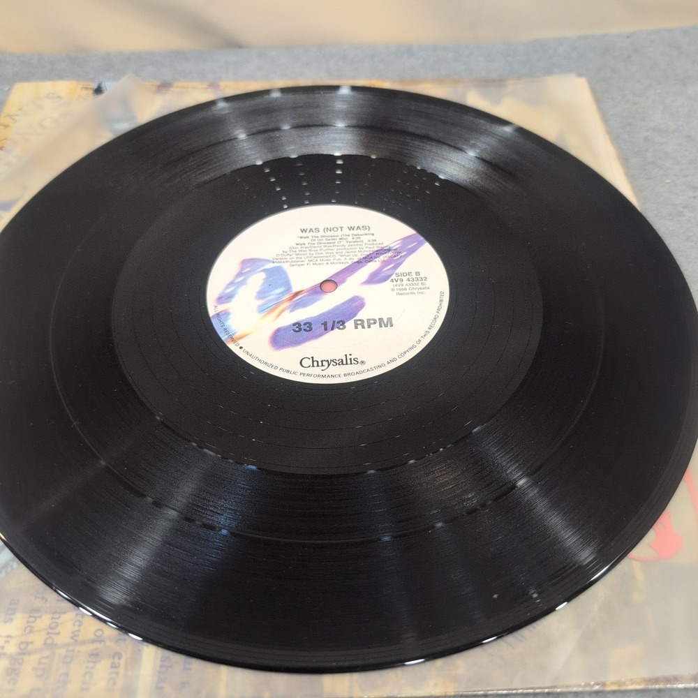 Was (Not Was) Walk The Dinosaur 12" Vinyl Single 1988 Chrysalis 4V9 43332 VG+ - Picture 5 of 6